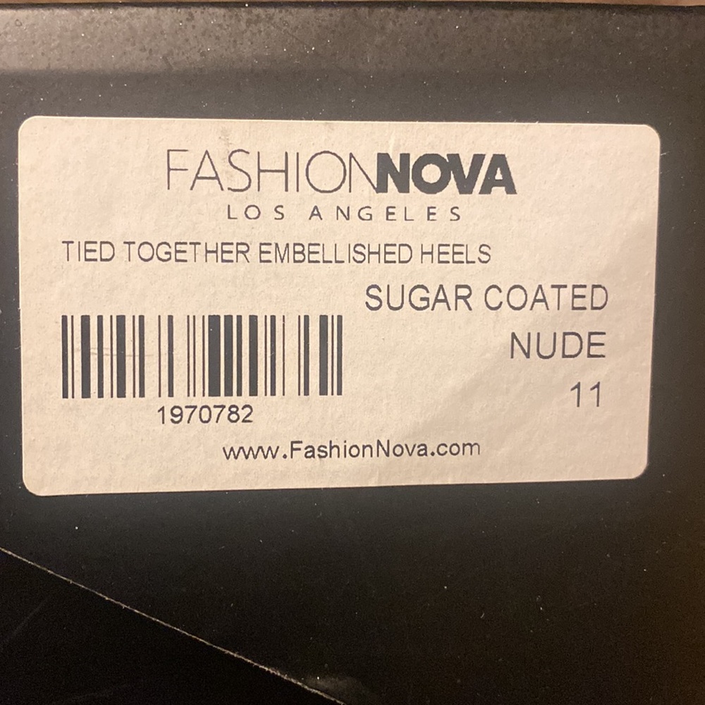 5’in Brand New Tied Together Embellished ankle strapped and Bow - Picture 10 of 11